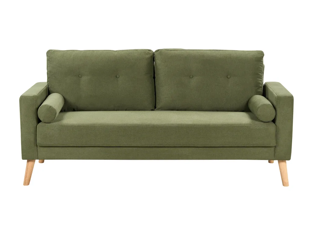Sofá de 2 plazas Vivirsingular color verde en tela yjgq85869