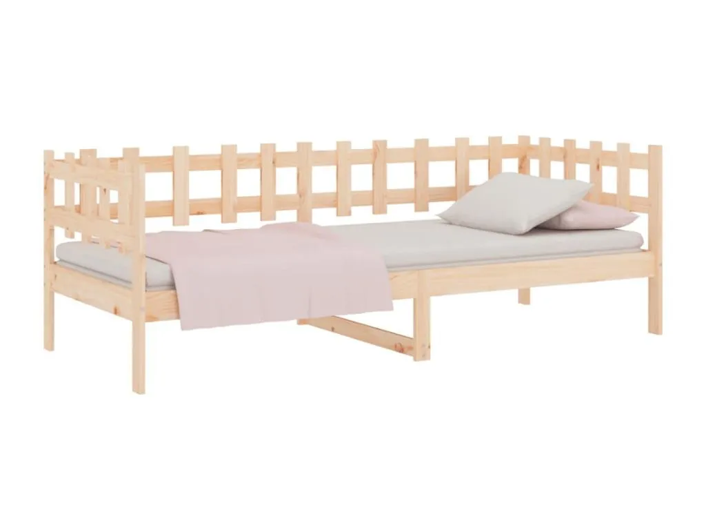 Sofá cama Decocasaes maciza de Decocasaes 90x200 cm Marrón udqb26394