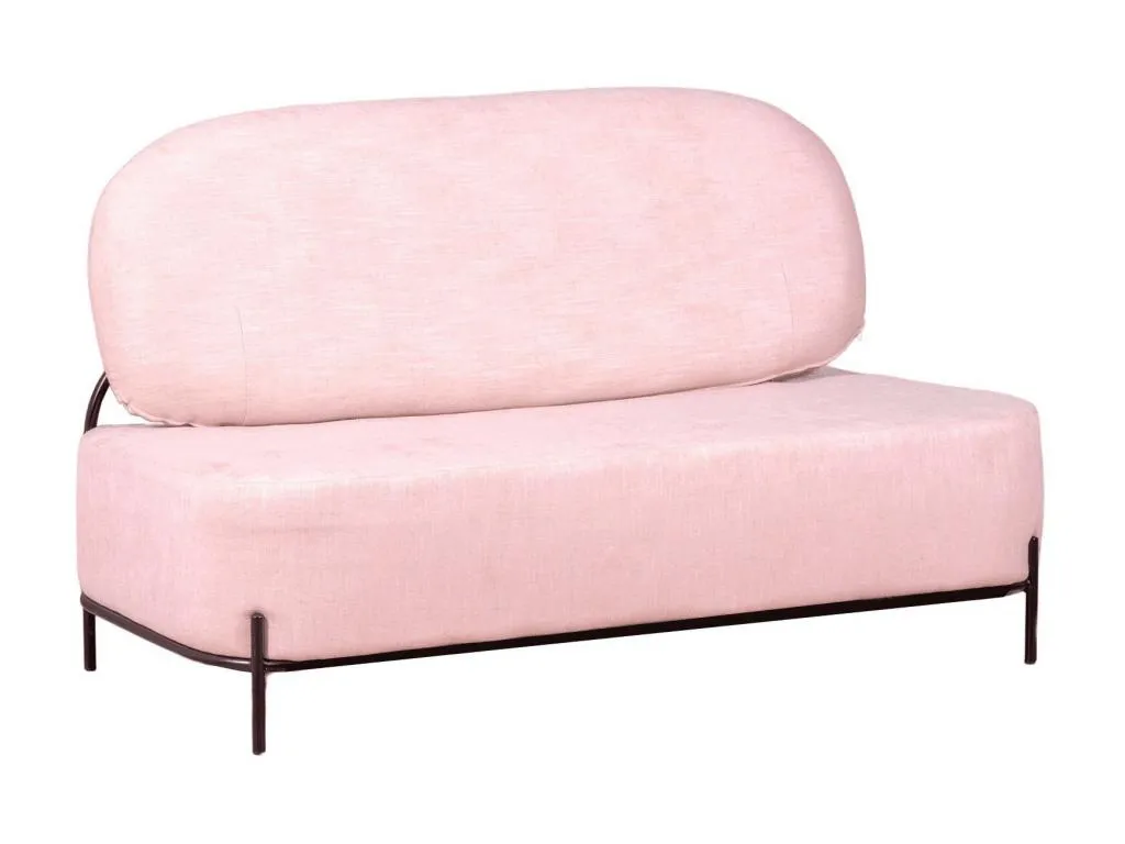 Sofá de 2 plazas de diseño minimalista - Alkihogares - Rosa