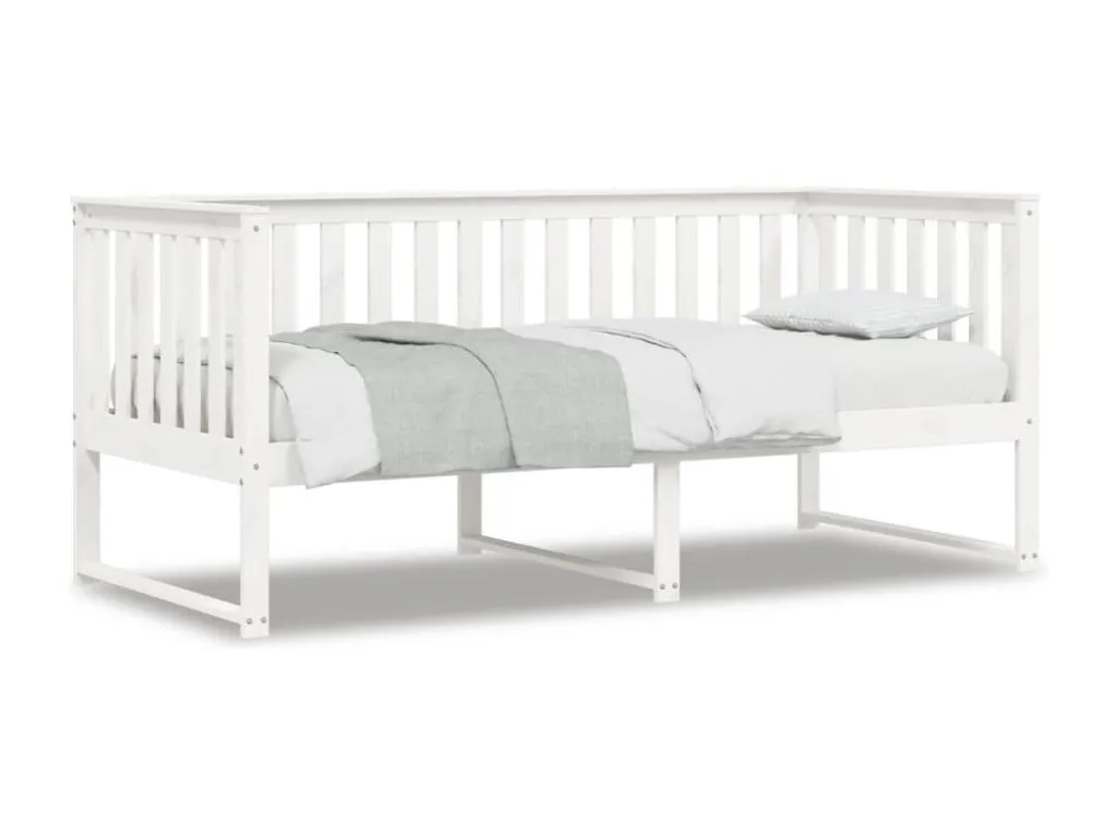 Sofá cama Hogarmini maciza de Hogarmini blanco 90x190 cm 01355bote