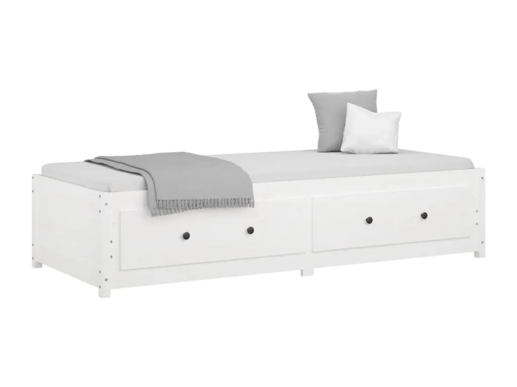 Sofá cama Blanco 90x200 cm Hogarsens maciza de Hogarsens