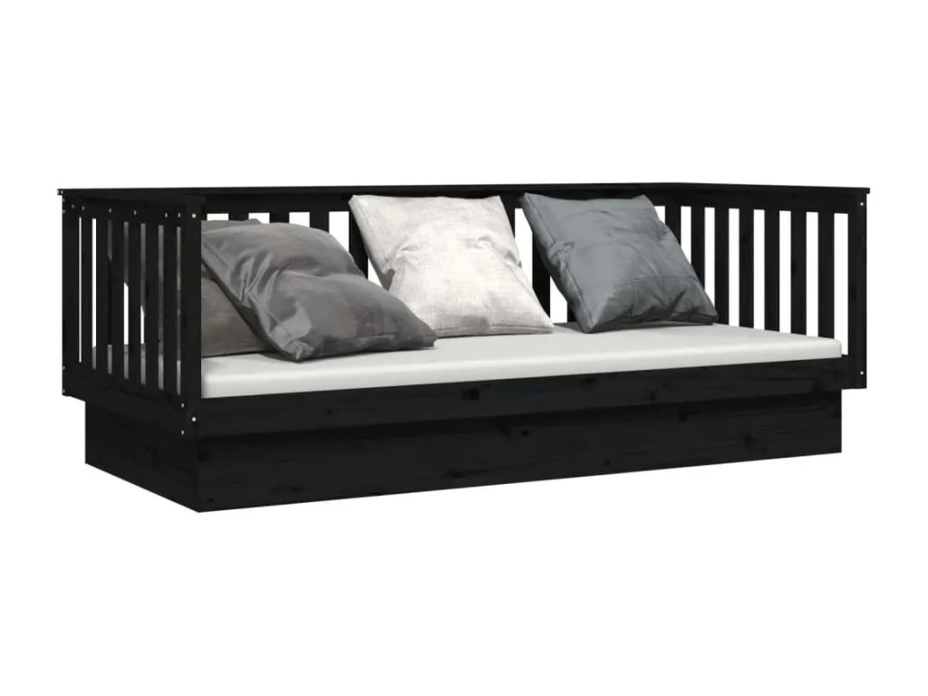Sofá cama de Lluesmamuebles maciza de Lluesmamuebles negro 100x200 cm