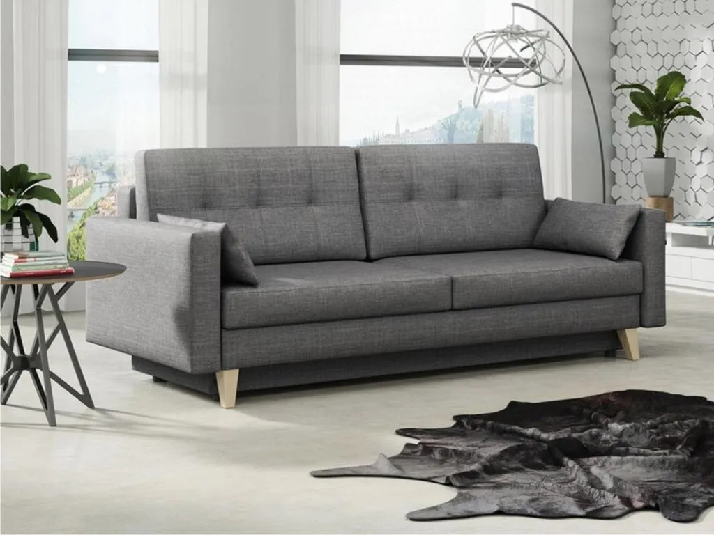 Sofá-cama Nidovia 113, con caja de ropa de cama 90x225x100 cm. hxd1708225