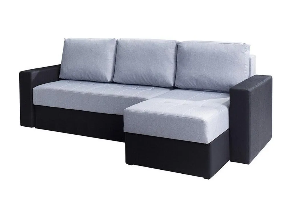 Sofá rinconero Hogarsens B116 Gris Función de descanso Caja de ropa de cama 233x79cm