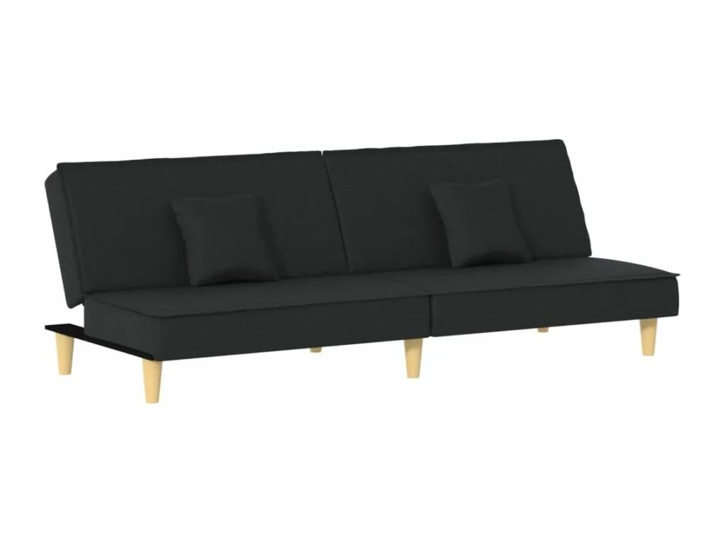 Sofá cama en tela negra de estilo contemporáneo UK7321447