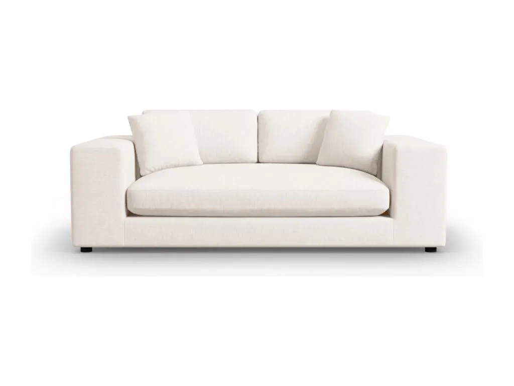 Sofá Nidovia 3 plazas en tejido estructural blanco 220x122x72 cm. nrs3745734