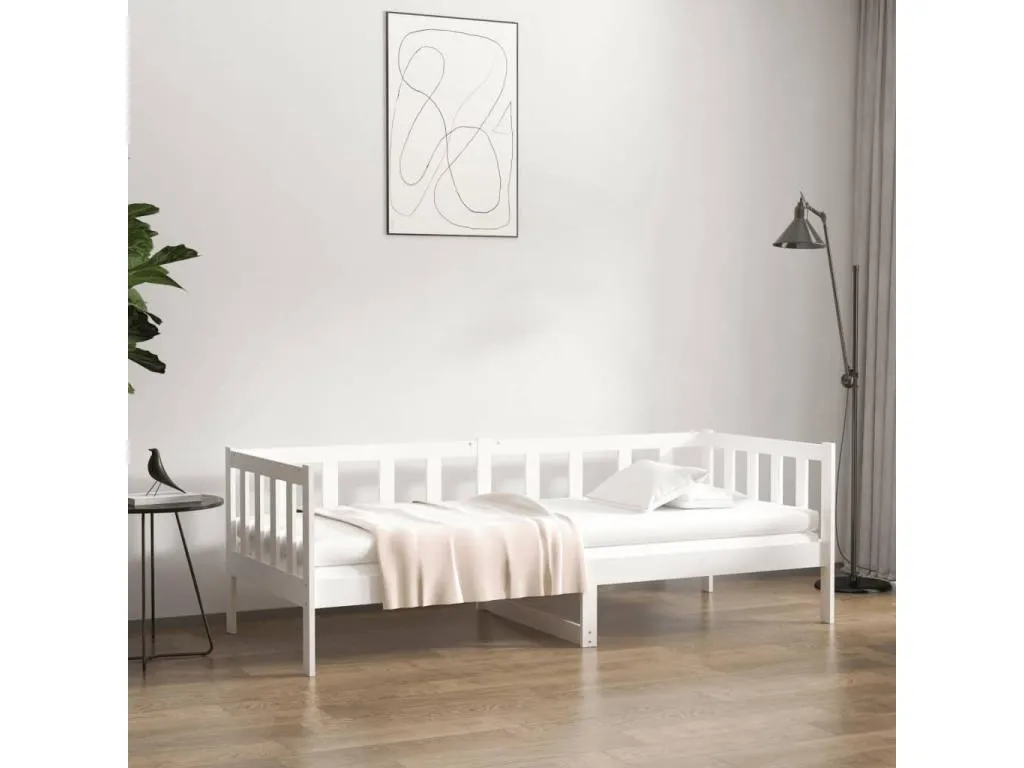 Sofá cama Mobtrendy maciza de Mobtrendy blanco 90x190 cm 01587gsok