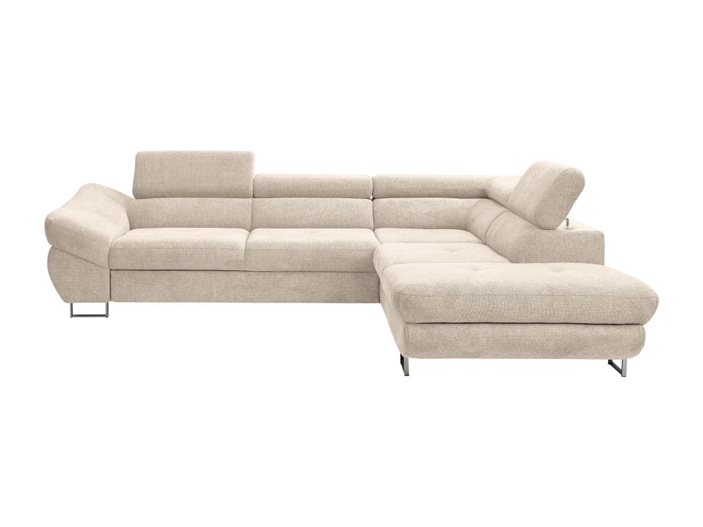 Sofá cama rinconero derecho de tela beige - EgtzdTx870BW