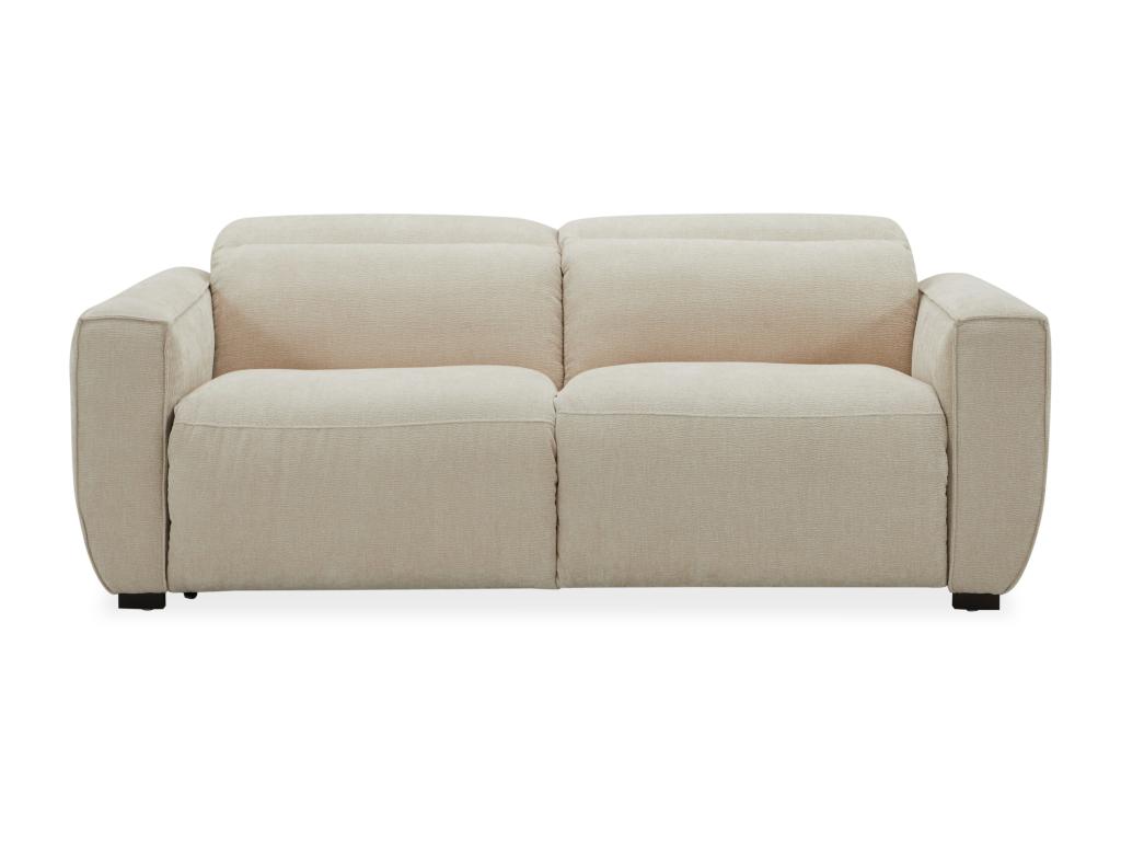 Sofá 3 plazas relax eléctrico en tela beige