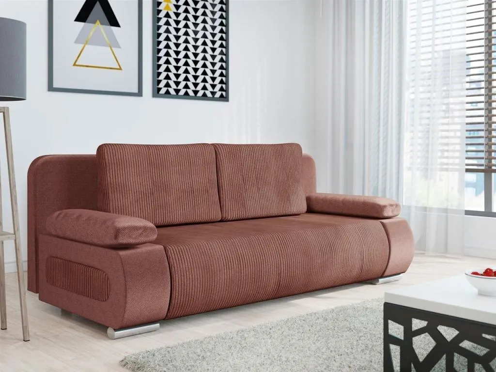 Sofá cama Nidovia 144 con caja para ropa de cama 77x200x92 cm. kqv1709417