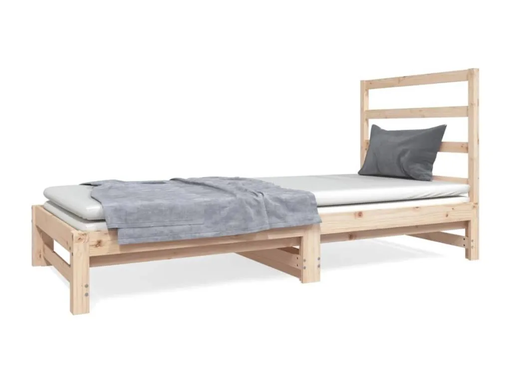 Sofá cama extraíble sin colchón 2x(90x190) cm 14525tsuc