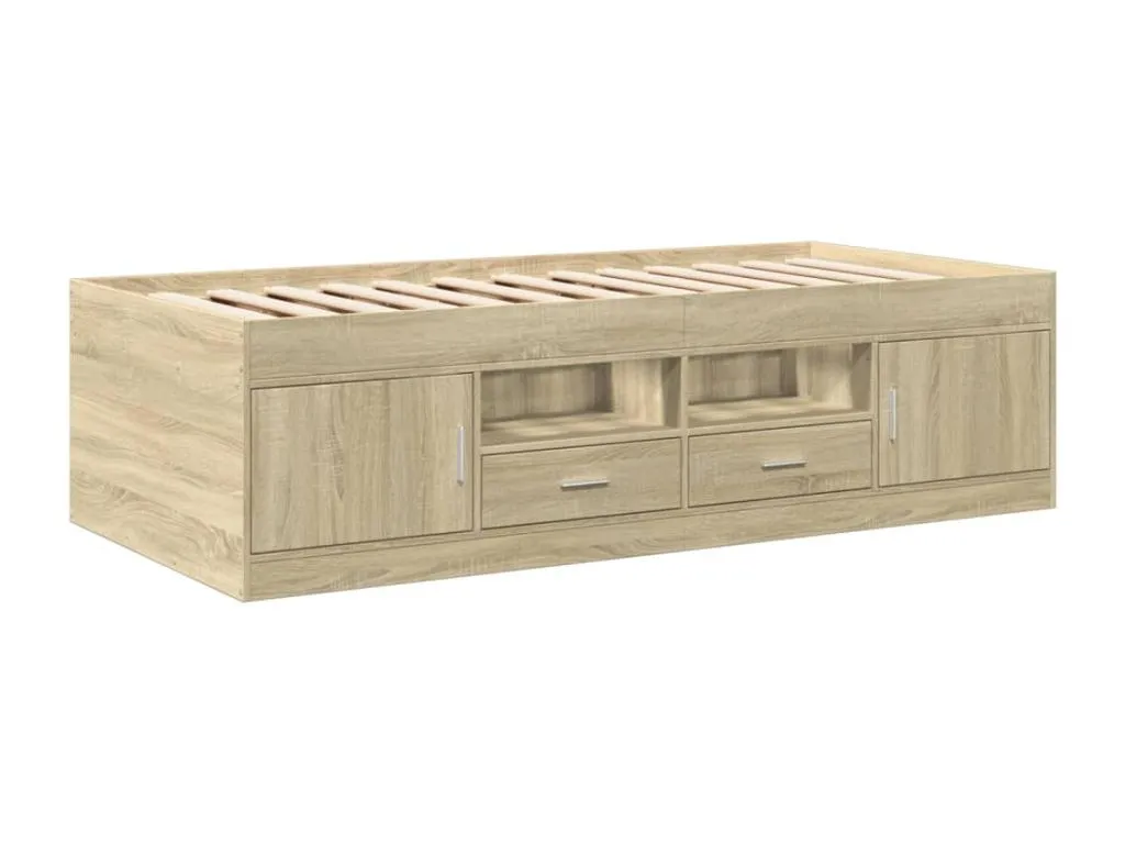 Sofá cama con cajones sin colchón Vivircalido 90x200 cm vxap25426