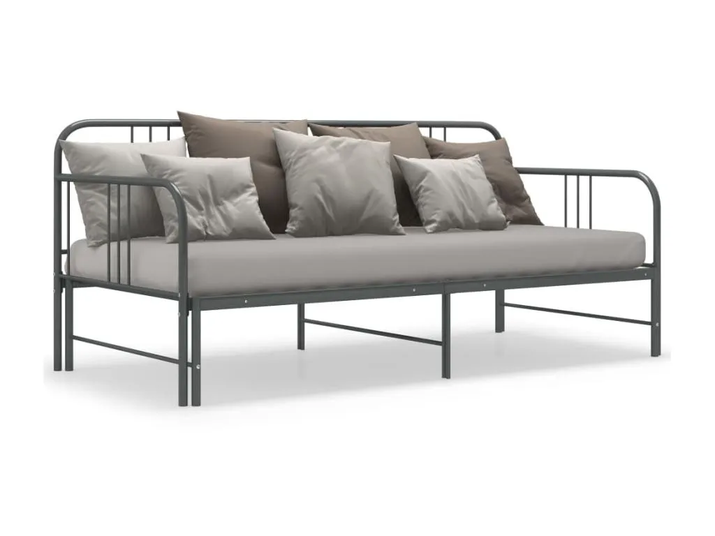 Estructura de sofá cama extraíble de Luxmbls gris 90x200 cm 22737SHND