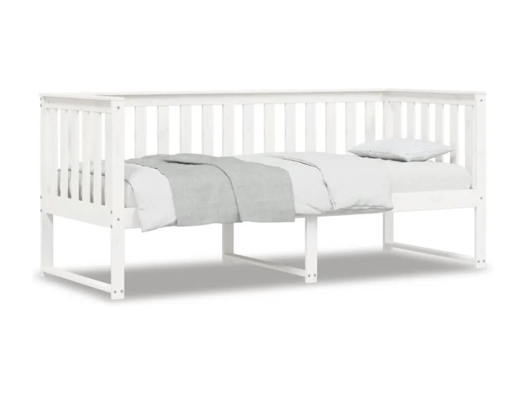 Hogarsens Sofá cama Hogarsens maciza de Hogarsens blanco 80x200 cm