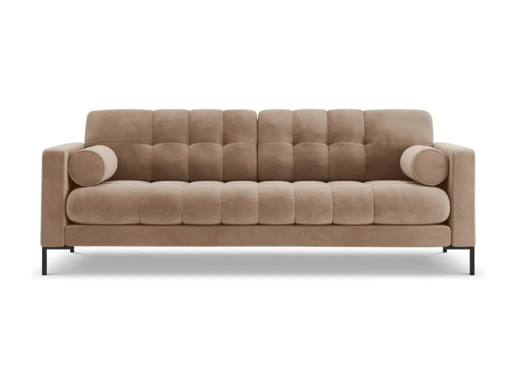 Casabellaes - Sofá Casabellaes 3 plazas de terciopelo beige - 177x92x75cm KRTN97020