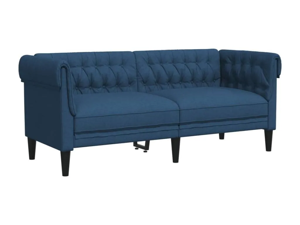 Sofá Hogarmini de 2 plazas tela azul 70421eyhu