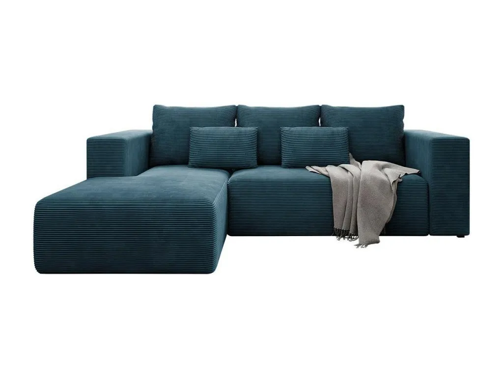 Sofá rinconero Alkifurniturees 116 Azul Función de descanso Caja de ropa de cama 255x161x91cm ZNZB31446