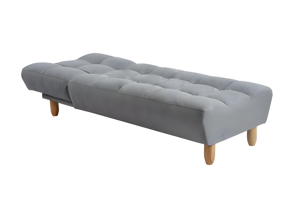 Diván cama de tela ESTEBAN - Gris