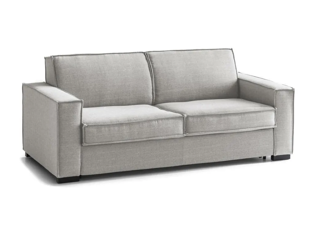 Mobtrendy Sofá Cama Sofá de 3 plazas Made in Italy Sofá de salón con apertura giratoria de tejido acolchado con reposabrazos estándar 40837jvza