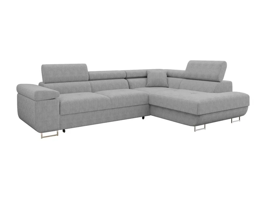 Sofá rinconero Habitarluz S100 Gris Función de descanso Caja de ropa de cama 274x203cm 39201WSHT