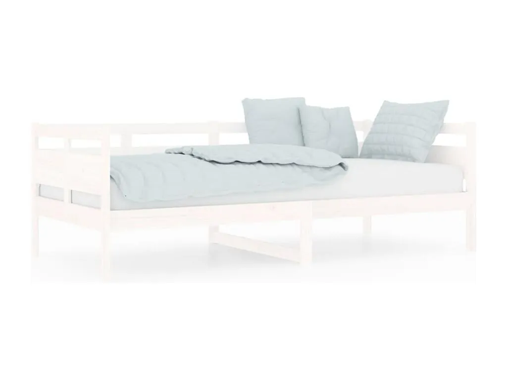 Sofá cama Decocasaes maciza de Decocasaes blanco 90x200 cm fknu33346