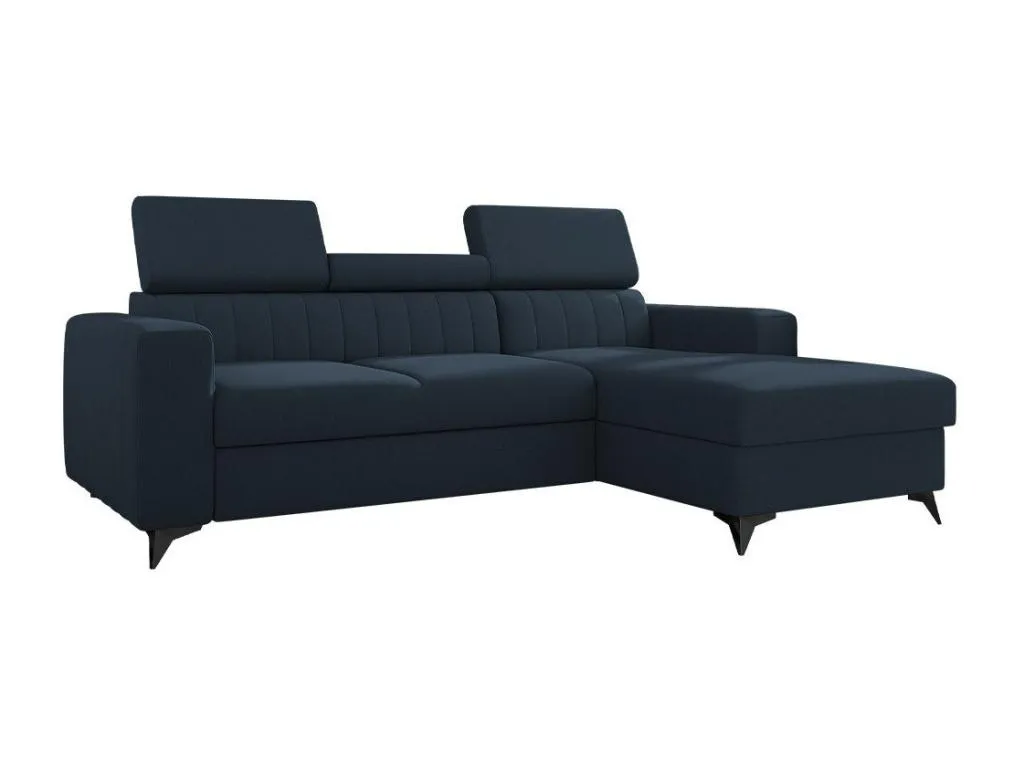 Sofá Rinconero Decohoguera 170 Azul con Función de Descanso y Caja de Ropa de Cama 236x172 cm FC8879334