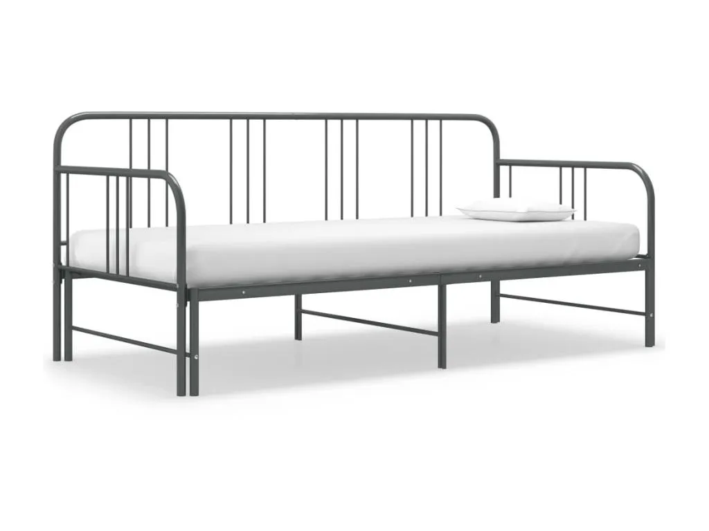 Estructura de sofá cama extraíble de Luxmbls gris 90x200 cm 22737SHND