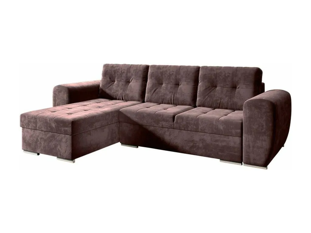 Sofá rinconero Vivirsingular 109 Púrpura Función de enorme descanso Caja de ropa de cama 256x157cm nwnw70933