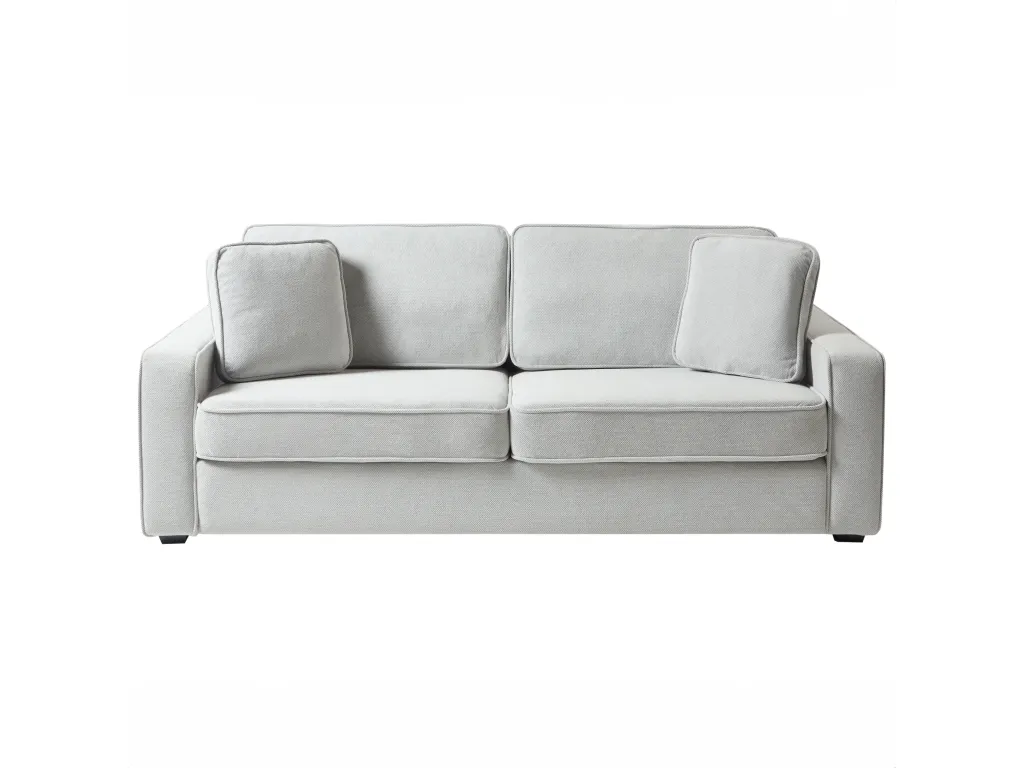 Sofá 3 plazas gris claro Mobtrendy qgyl84669