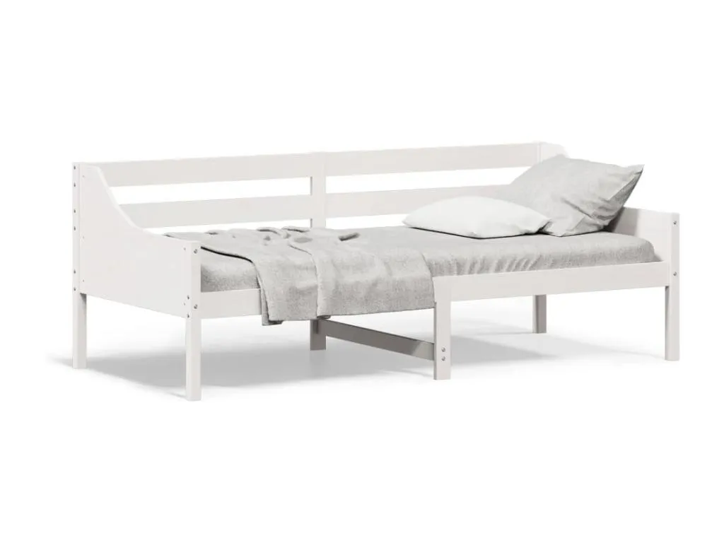 Sofá cama sin colchón Micasacool maciza de Micasacool blanco 90x200 cm