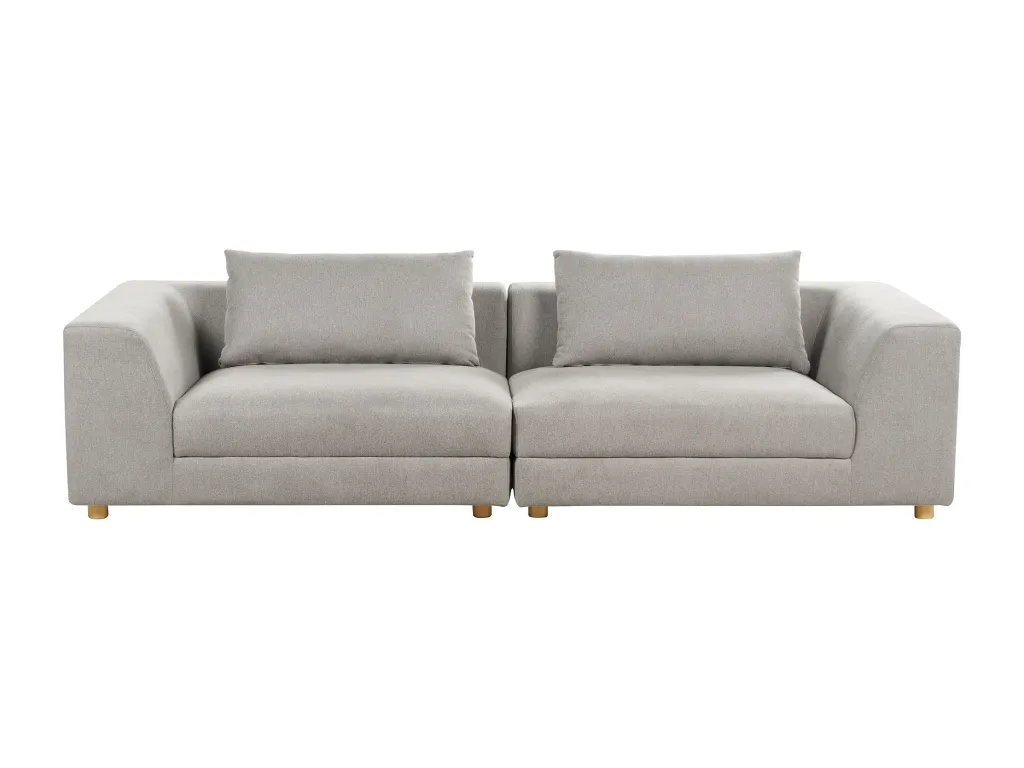 Sofá de 3 plazas Mobtrendy Gris claro 51603zcxt