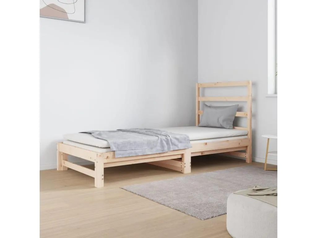 Sofá cama extraíble sin colchón 2x(90x190) cm 14525tsuc