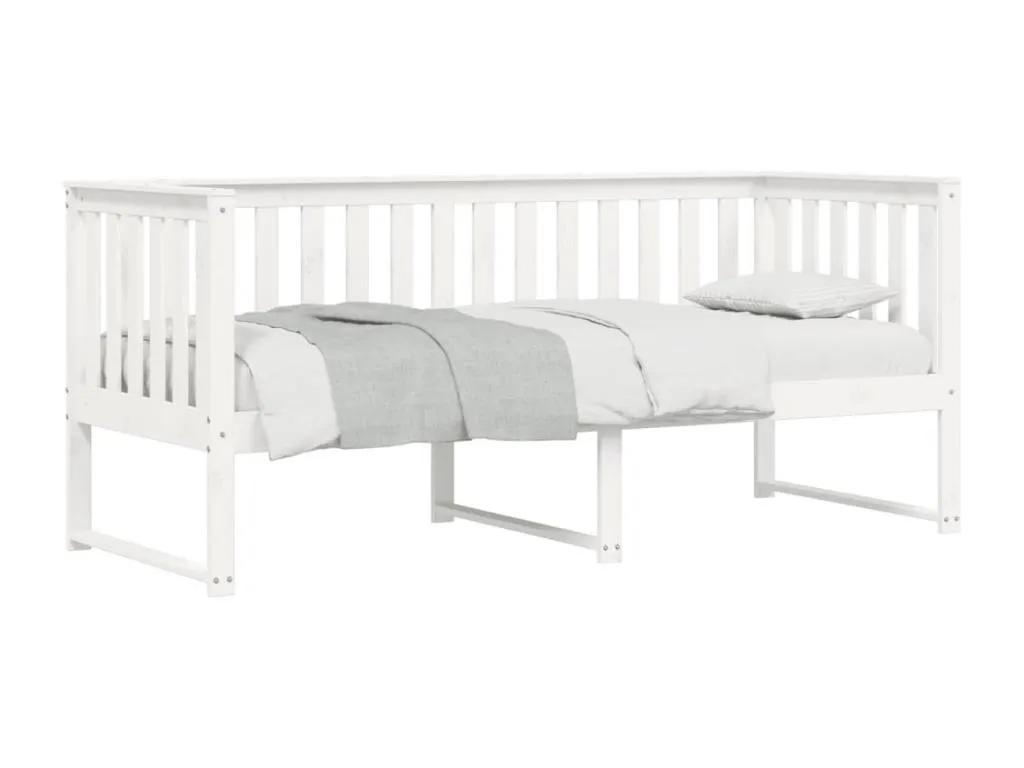 Hogarsens Sofá cama Hogarsens maciza de Hogarsens blanco 80x200 cm