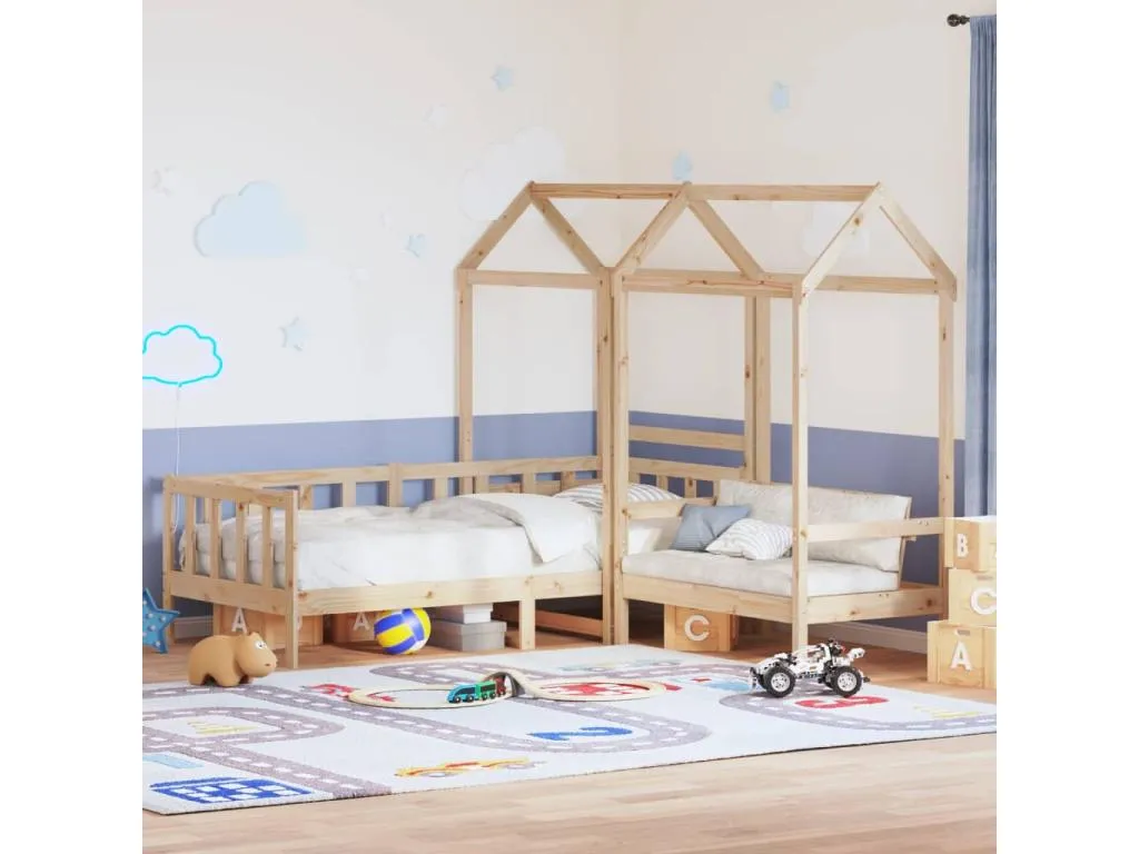 Set de sofá cama con banco y techo Homepleno maciza Homepleno 90x200 cm ceyv19667
