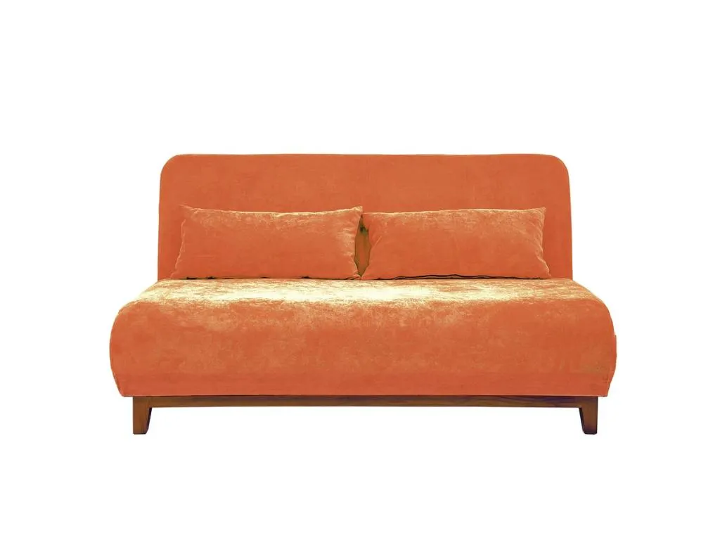 Sofá cama convertible Nidovia de dos plazas color naranja Basil. ayi1321053