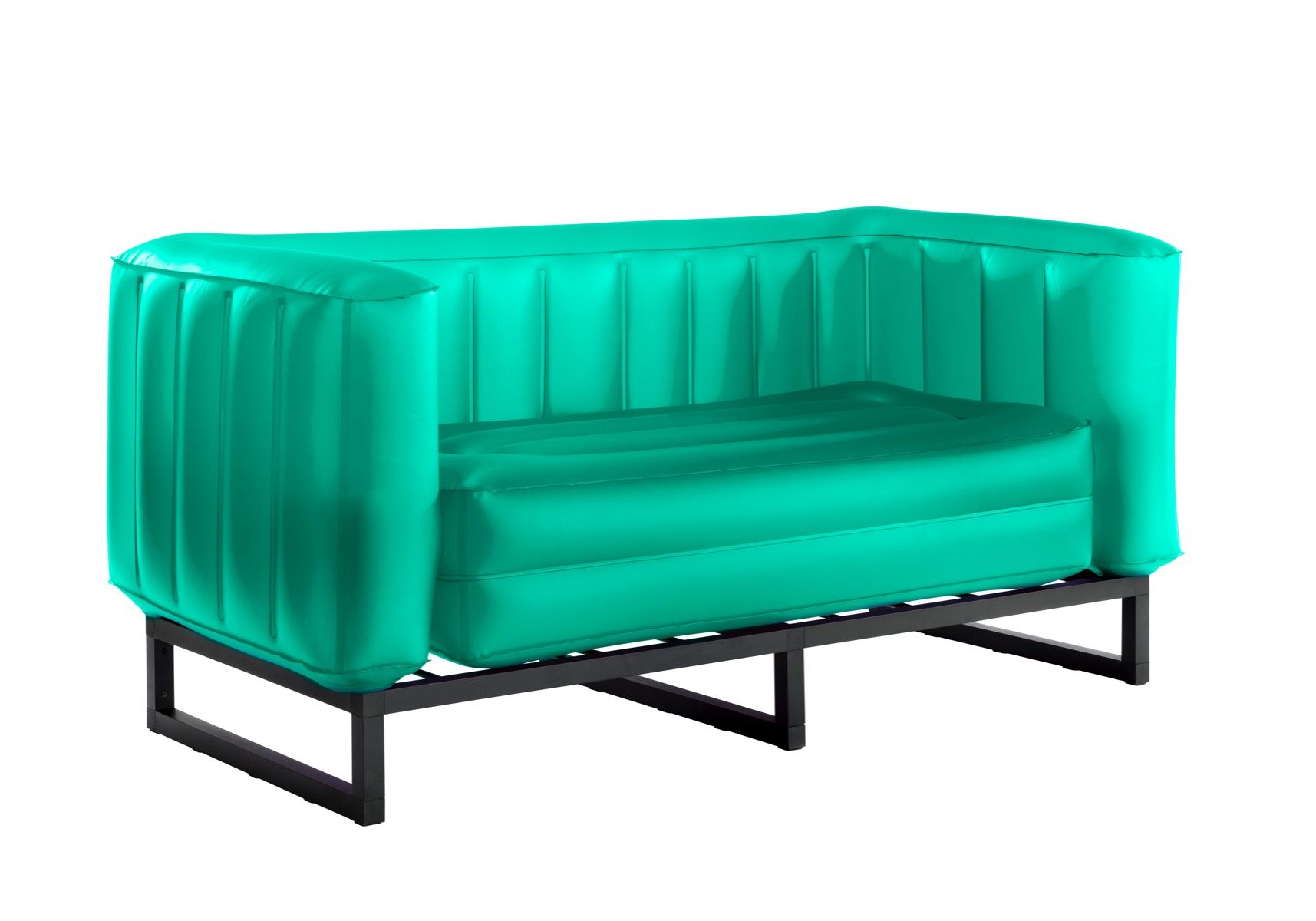 Sofá moderno iluminado de 2 plazas color verde vg0523u2