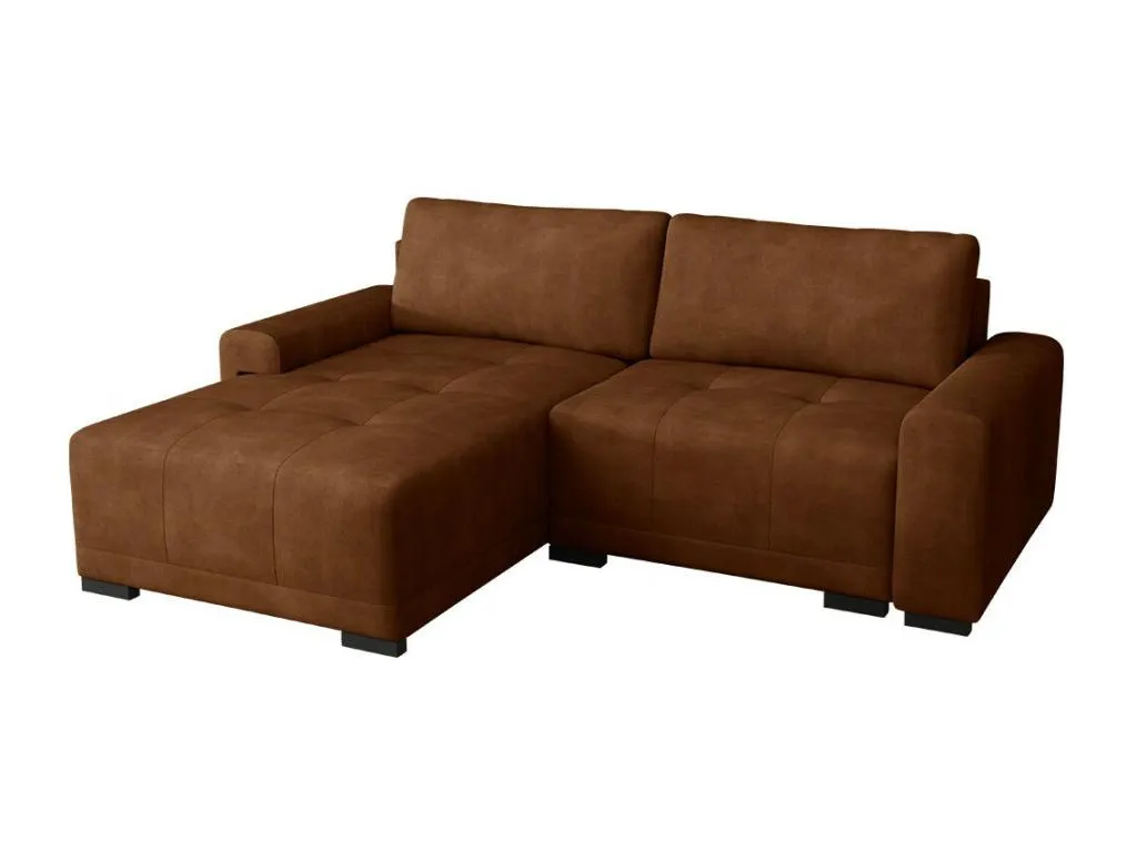 Sofá rinconero Alkihogares 183 Marrón Función de descanso Caja de ropa de cama 237x180cm