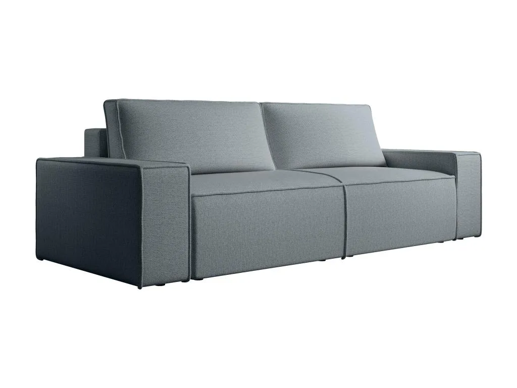 Sofá cama de 4 plazas de terciopelo azul Mobtrendy izzp25532