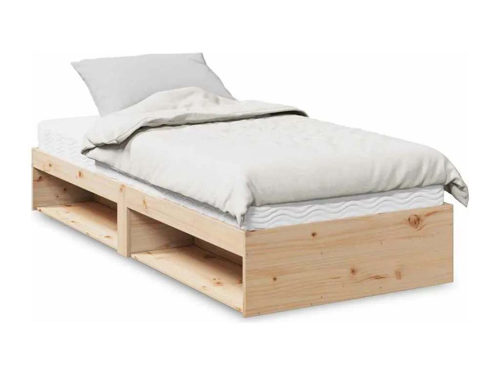 Sofá cama con colchón estructura de madera maciza Biocasahogar 80x200 cm CQ0088046