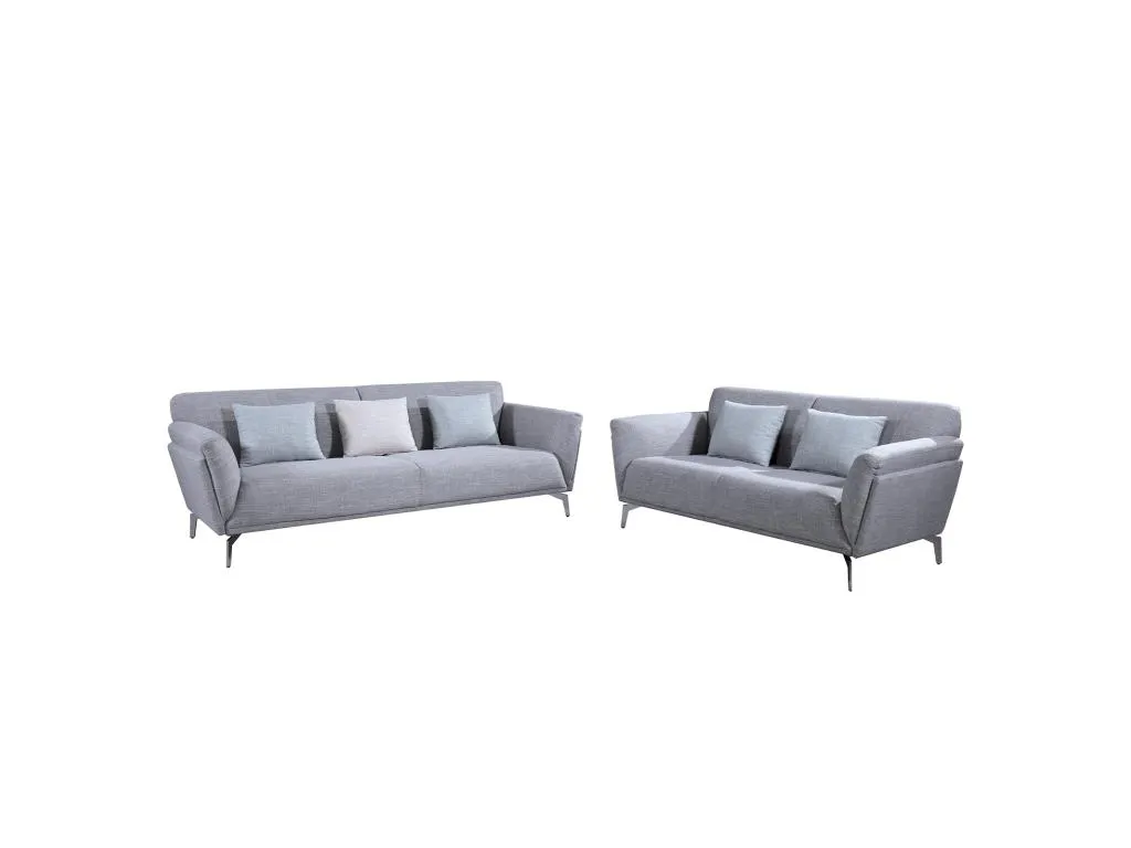 Conjunto de Dos Sofás de 2 y 3 plazas Vivircalido Gris Piedra 91720znki