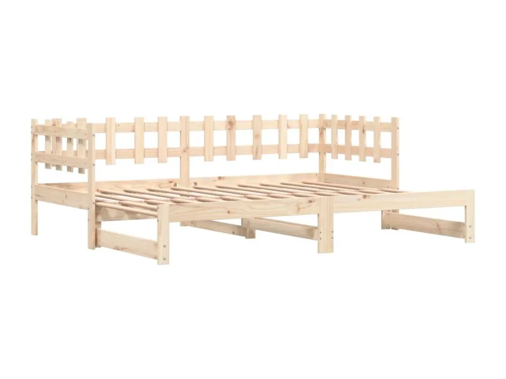 Boverdeco Sofá cama extraíble Boverdeco maciza de Boverdeco 2x(90x200) cm Marrón