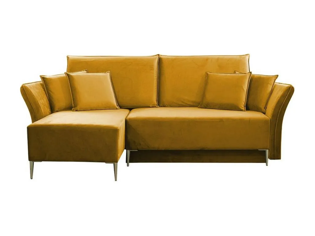 Sofá rinconero Francomuebleses 146 Amarillo Función de descanso Caja de ropa de cama 247cm