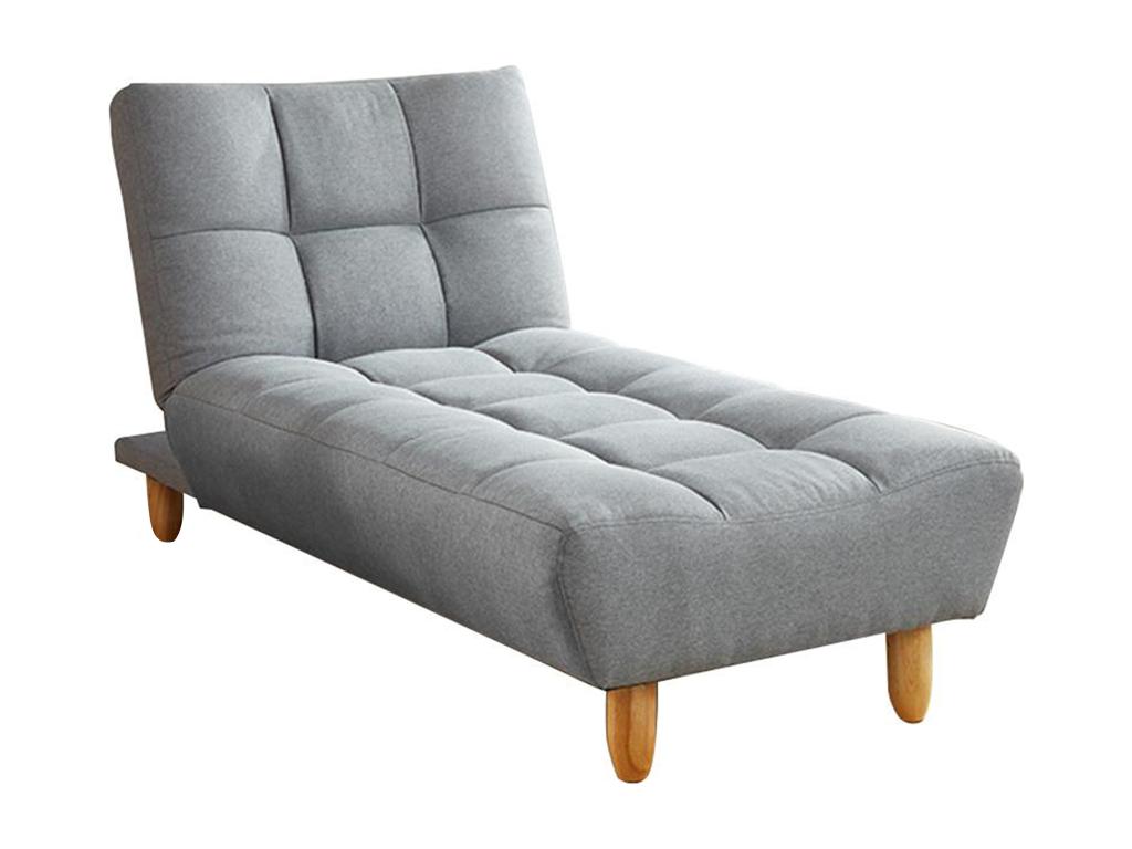 Diván cama de tela ESTEBAN - Gris
